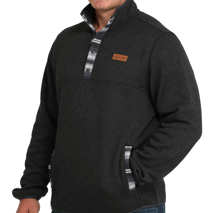 Men's Charcoal Pullover Sweater
