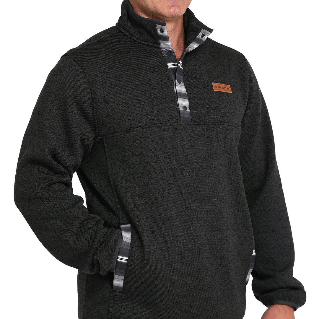 Men's Charcoal Pullover Sweater