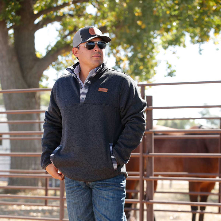 Men's Charcoal Pullover Sweater