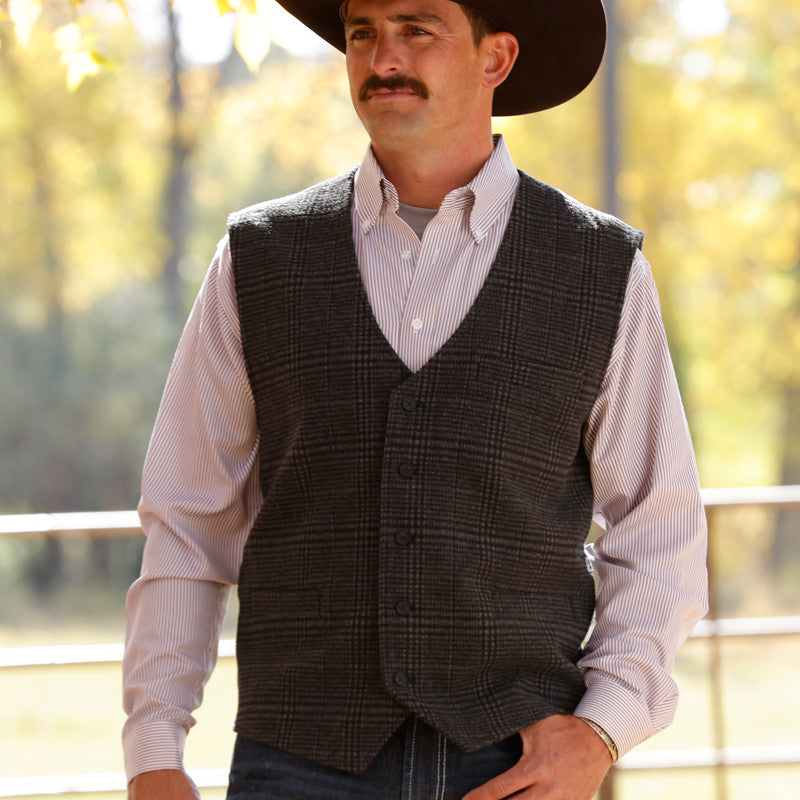 Cinch's Mens Plaid Vest