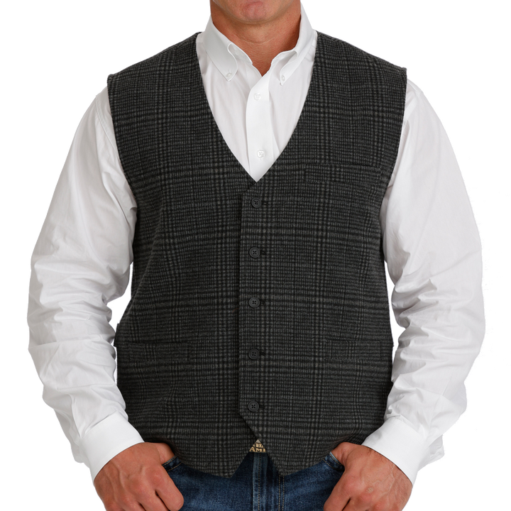 Cinch's Mens Plaid Vest