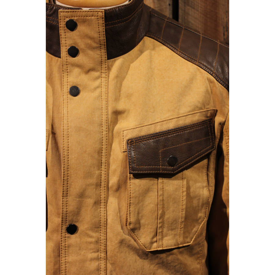 Men's Sage Creek Canvas Jacket with Leather Trim
