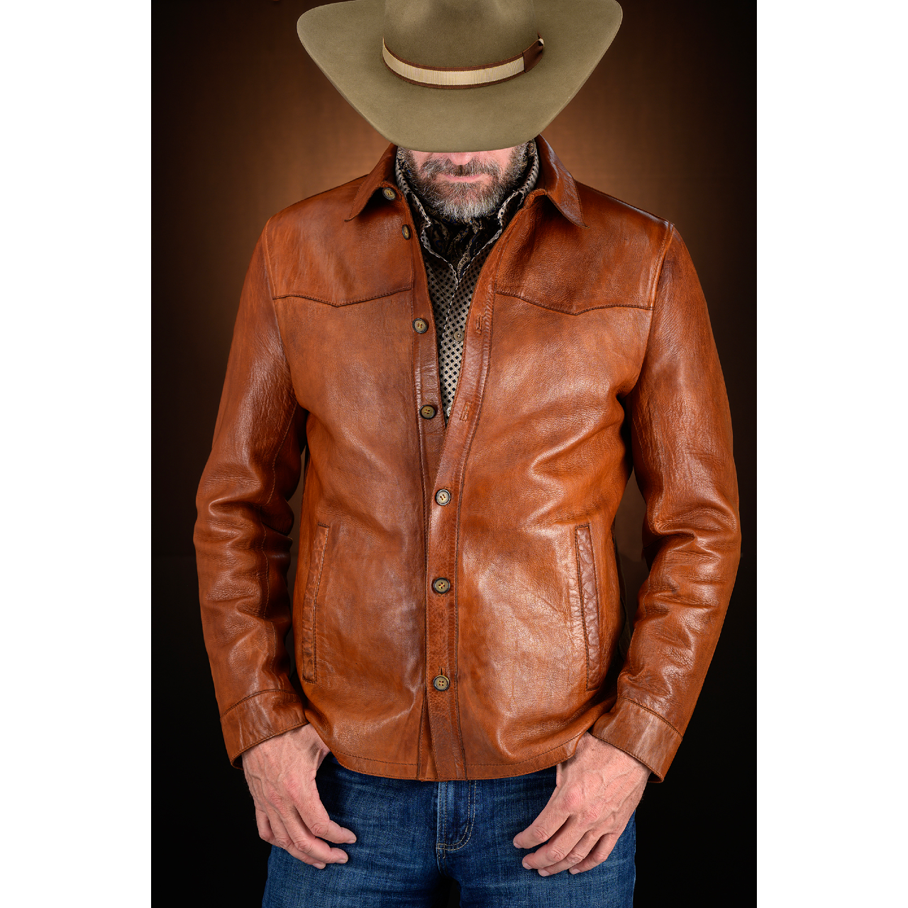 Men's Vegan Leather Shirt Jacket | Men's Clearance | Abercrombie.com