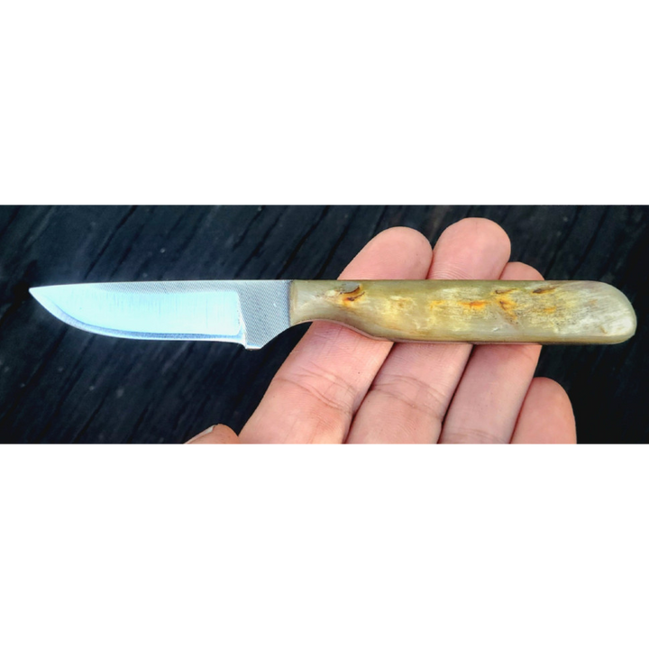 2 1/4" Mini Full Sheep Horn Handle Knife
