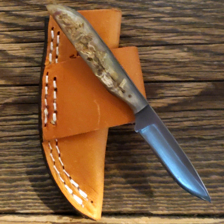 2 1/4" Mini Full Sheep Horn Handle Knife