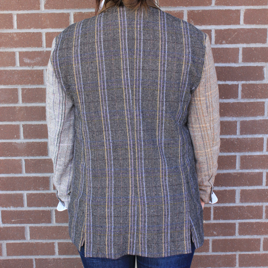 Herringbone Oversized Jacket