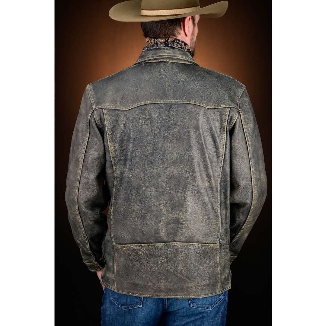 Cowboy jacket leather hot sale
