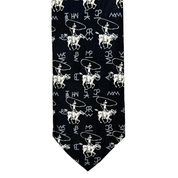 Black Roper & Brands Silk Tie