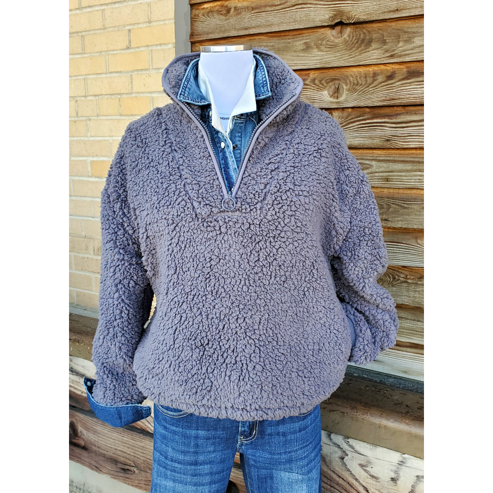 Teddy bear fleece best sale pullover