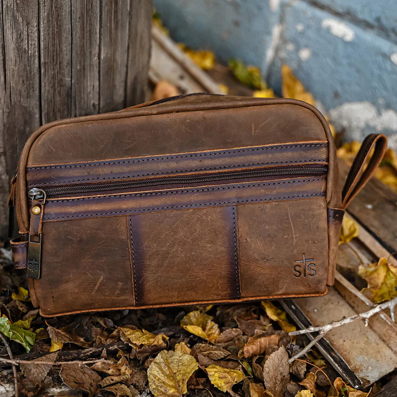 Leather shaving kit deals