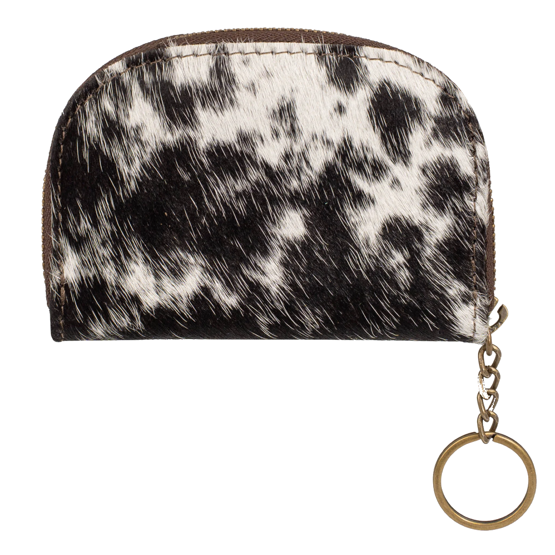 Cowhide Keychain Wallet