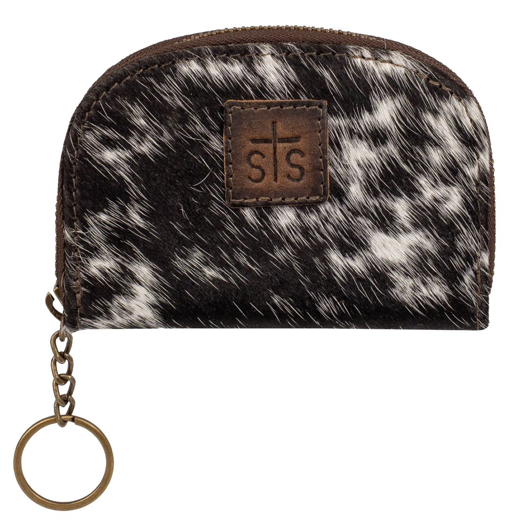 Cowhide Keychain Wallet