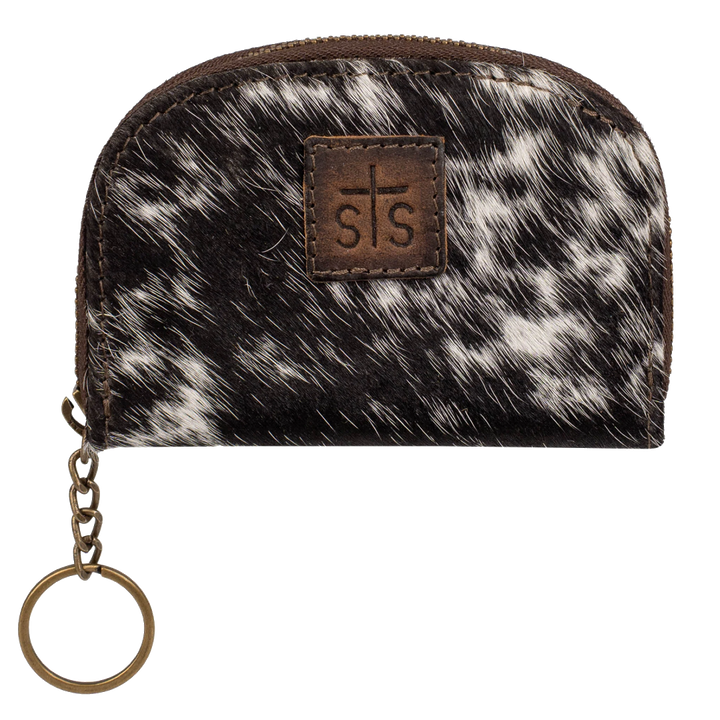 Cowhide Keychain Wallet