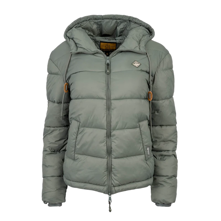 Sage Hooded Puffer Jacket