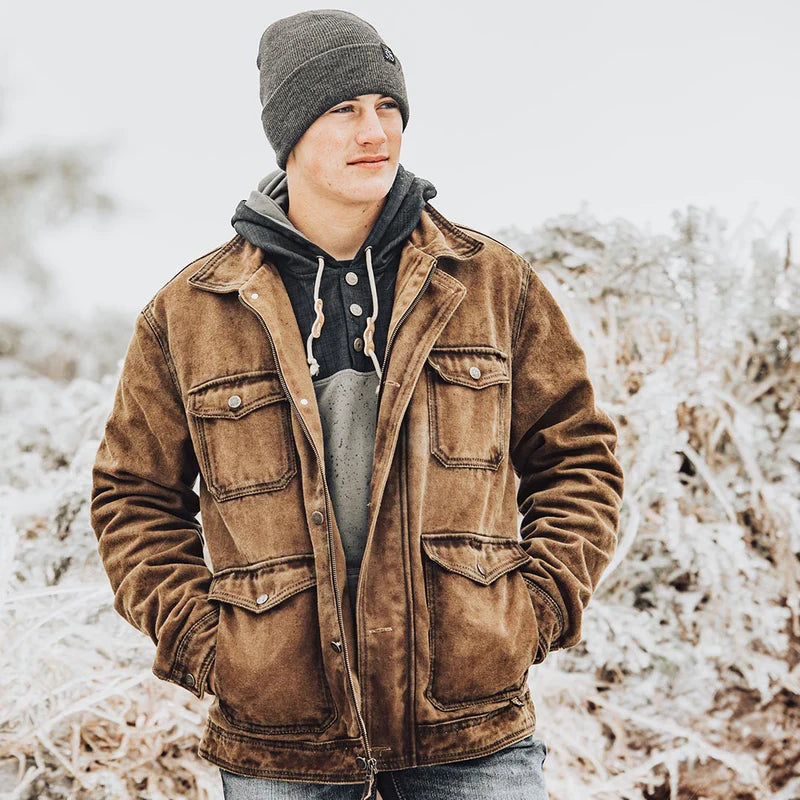 Canvas brush best sale jacket