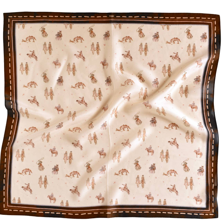Saddle Club Small Silk Scarf