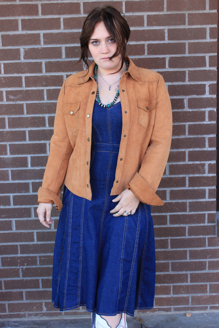 Sleeveless Denim Hi/Lo Dress