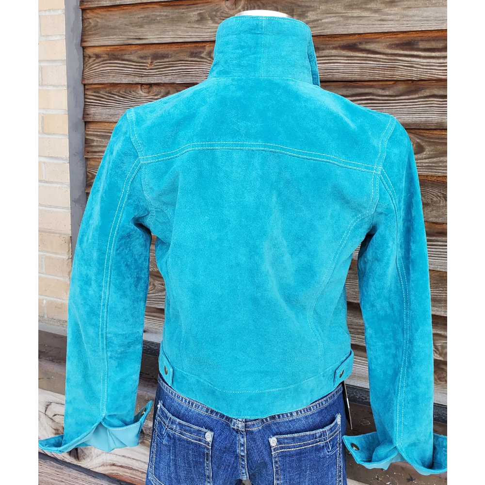 Turquoise top jacket ladies