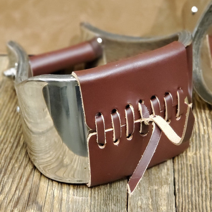 4 1/2" Stainless Covered Wooden Stirrups