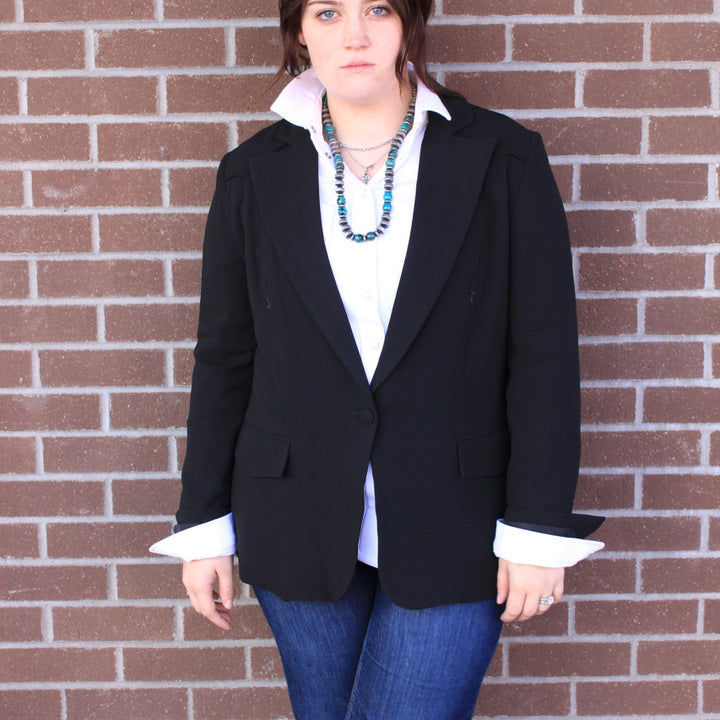 Women's Black Western Blazer