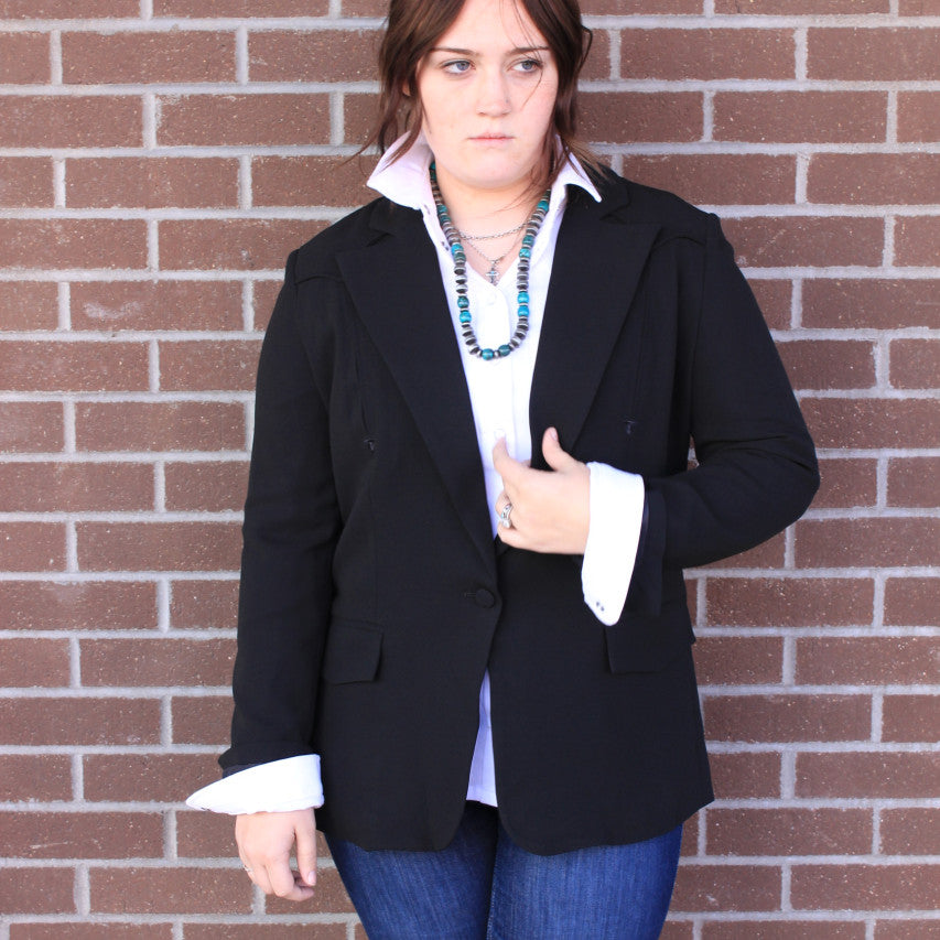 Women's Black Western Blazer