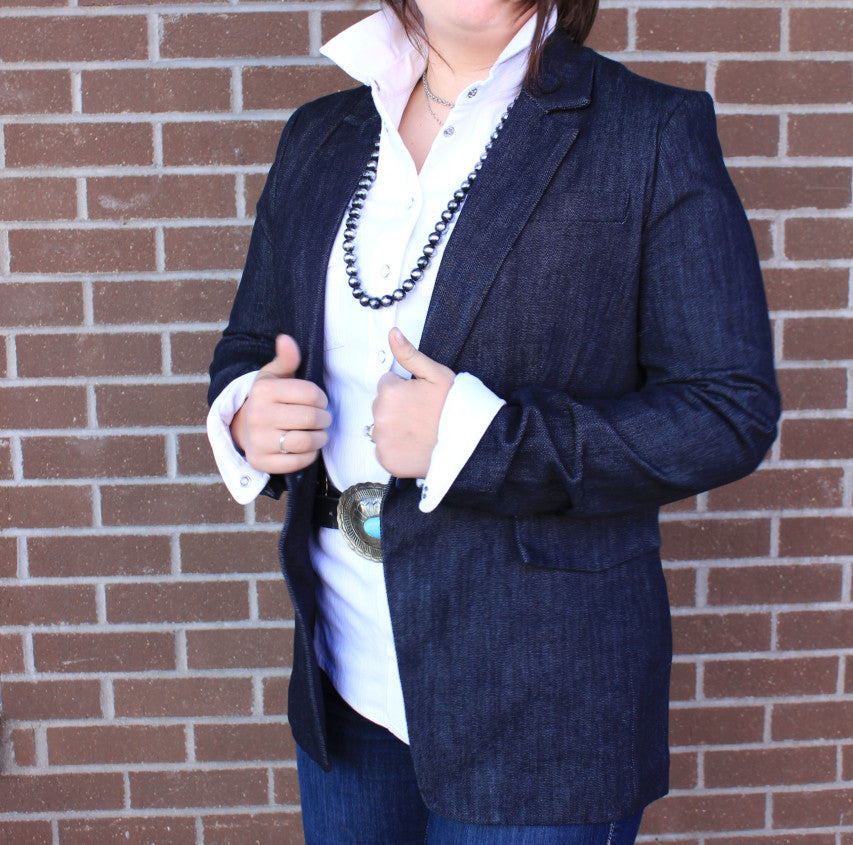 Women's Denim Blazer
