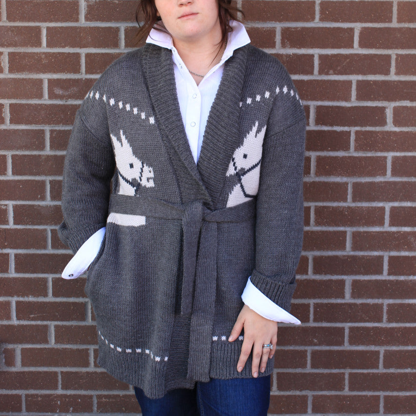 Horse Head Cardigan Sweater