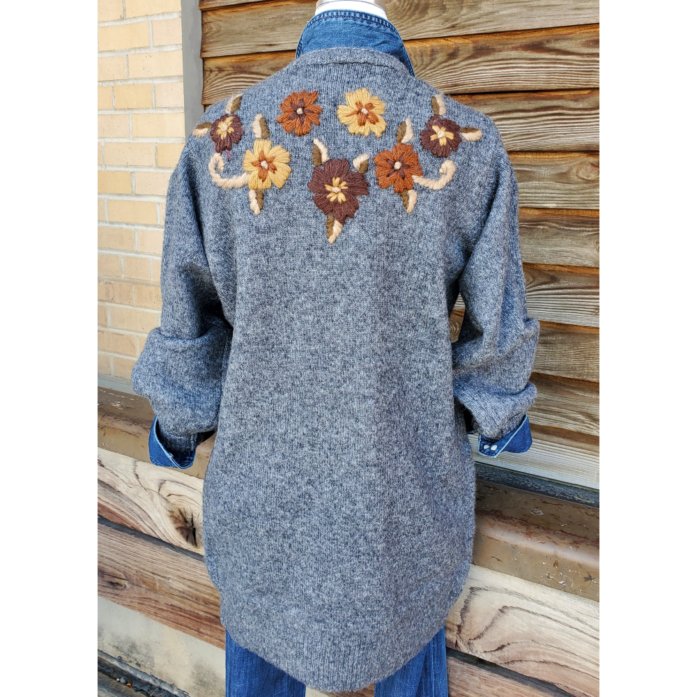 Stetson Long Sleeve Sweater with Embroidery