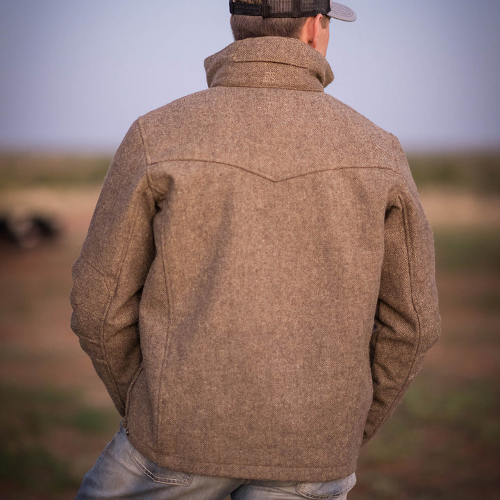 Men's Stone Jacket - Tan Tweed