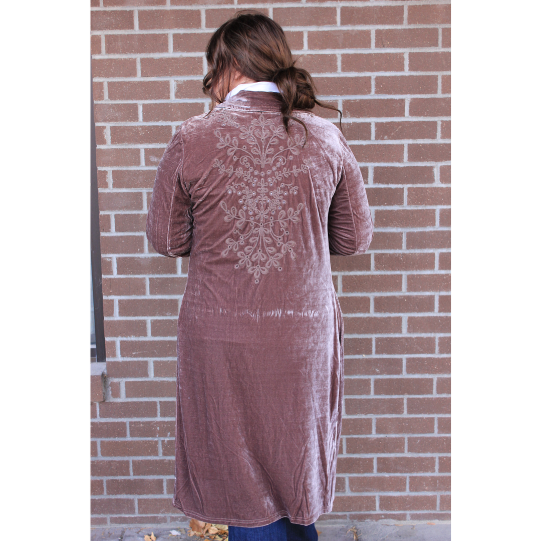 Velvet Cutwork Coat
