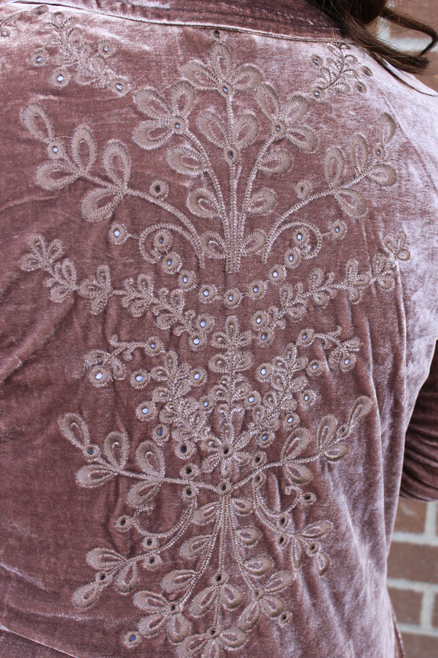 Velvet Cutwork Coat