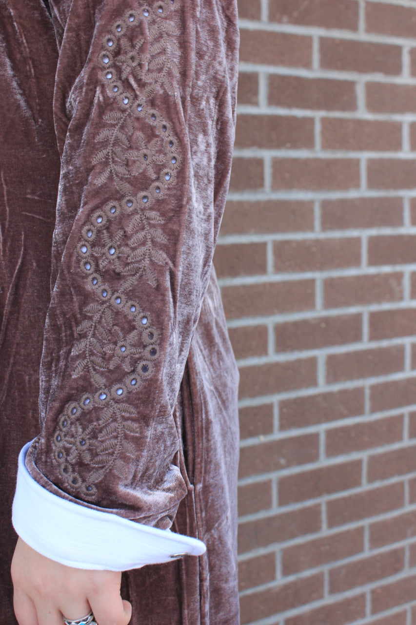 Velvet Cutwork Coat