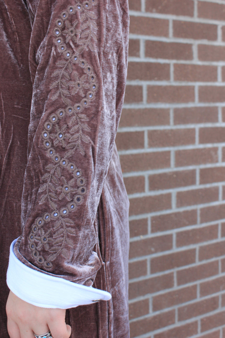 Velvet Cutwork Coat