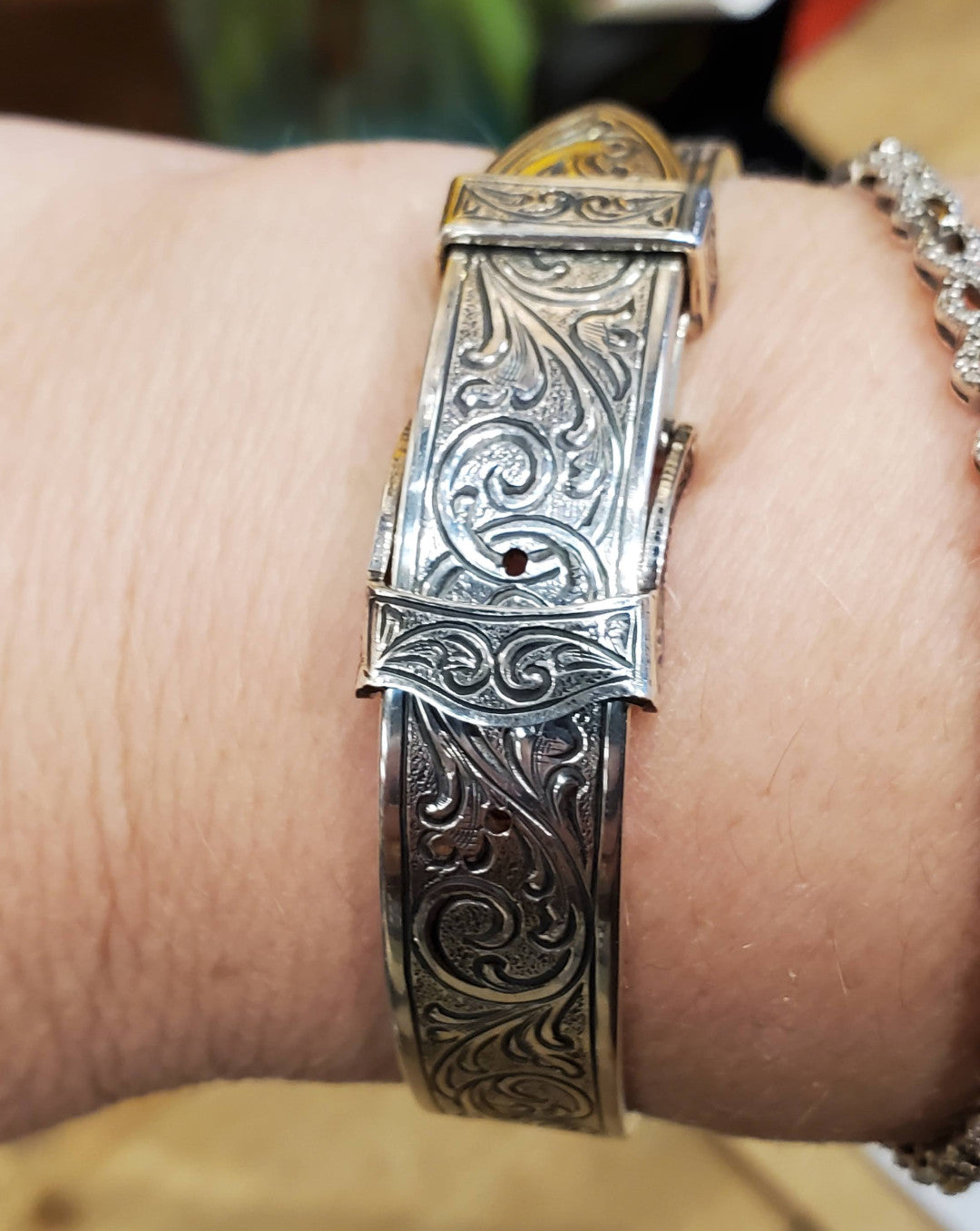 Sterling Buckle Bracelet