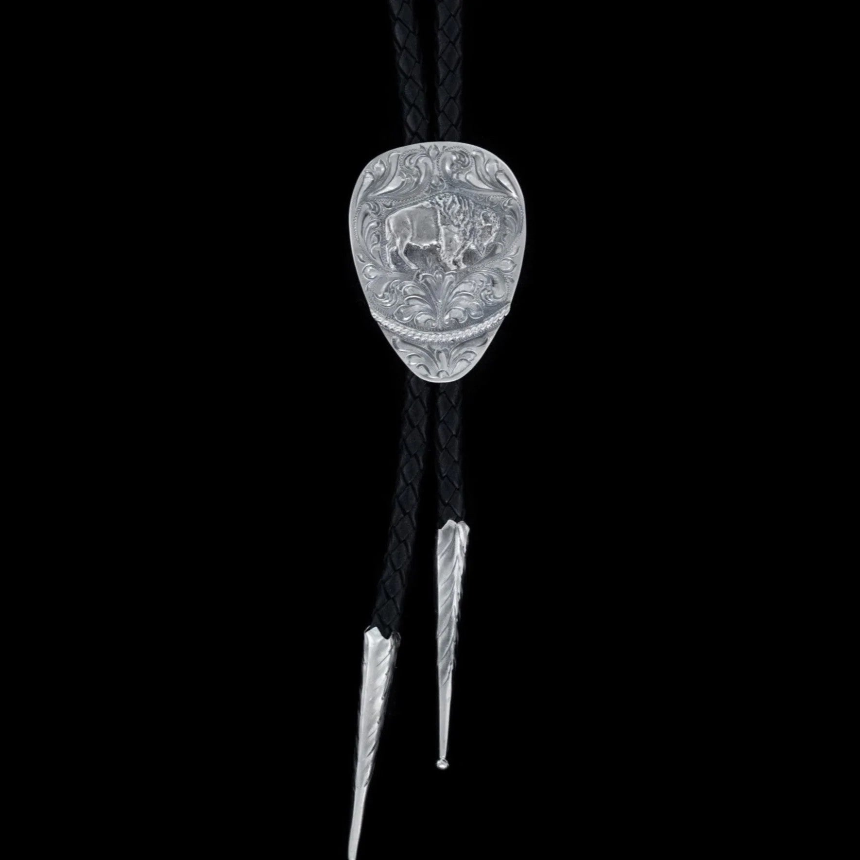 Sterling Bolo Tie with Buffalo - Vogt 024-2301 – Custom Cowboy Shop