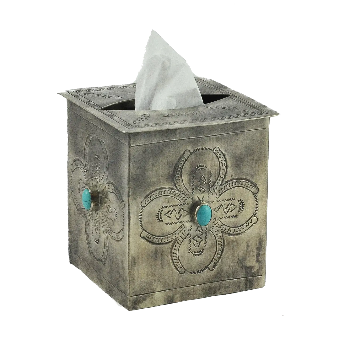 Stamped Tissue Box Cover
