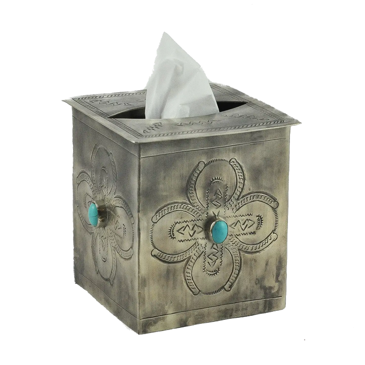 Stamped Tissue Box Cover
