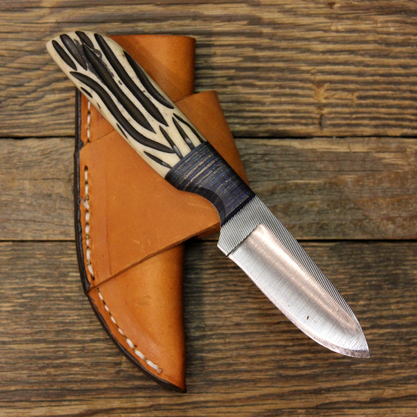 2 3/4" Blade Knife Bone and Wood Handle