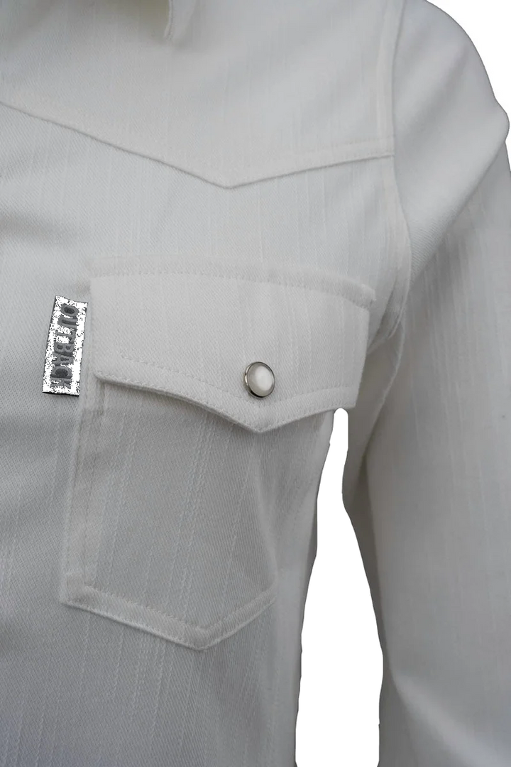 Women's White Snap Front Western Shirt