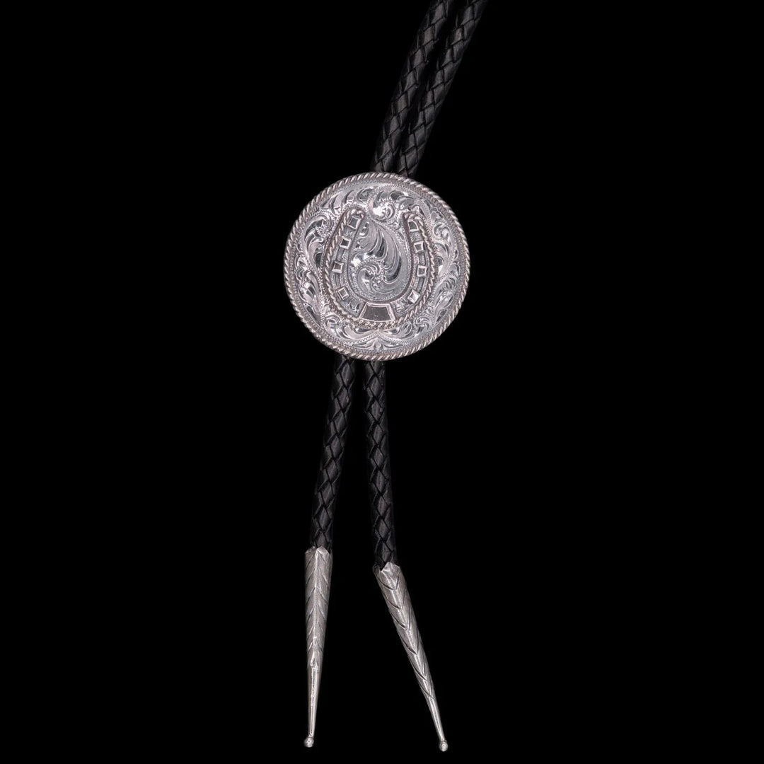 Sterling Bolo Tie with Horseshoe