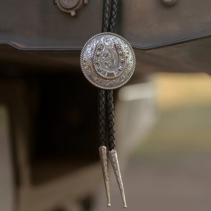 Sterling Bolo Tie with Horseshoe