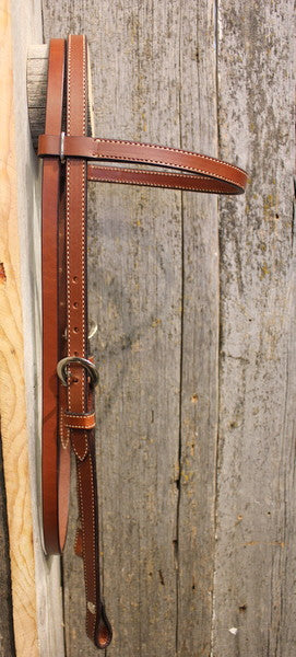5/8" English Bridle Leather Browband Headstall
