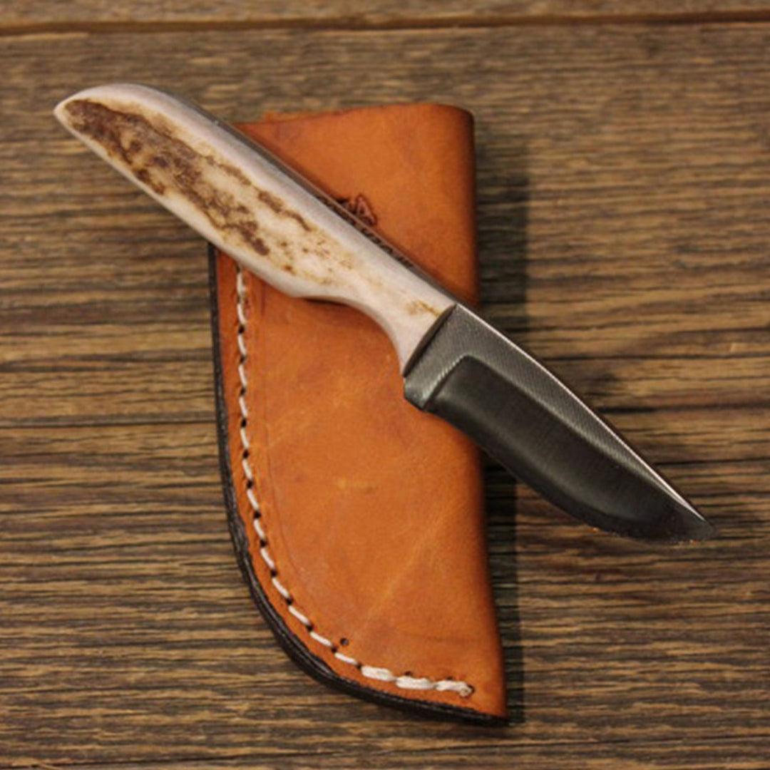 Custom Cowboy Shop - Elk Handle Belt Knife