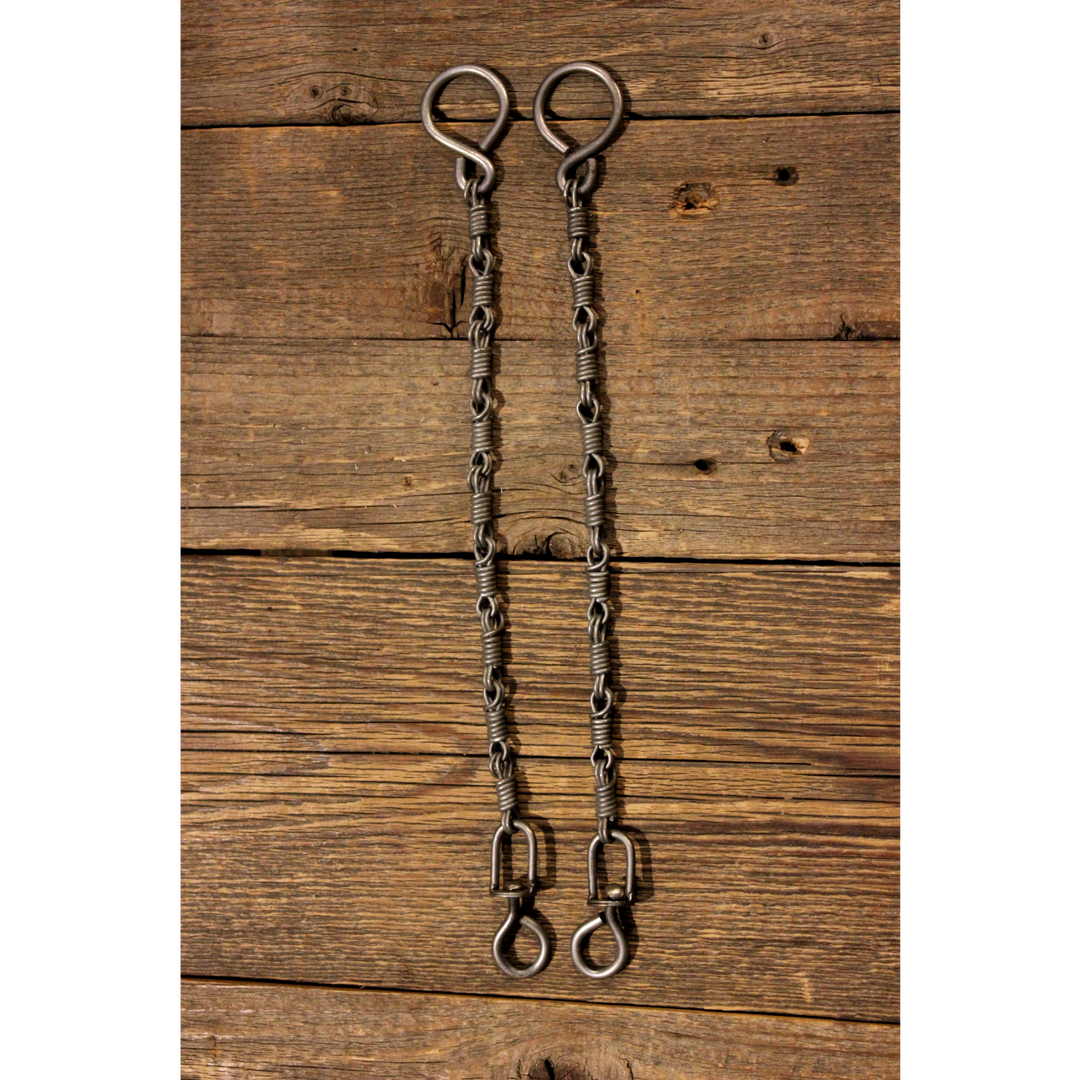 Custom Cowboy Shop - Antique Steel Dogbone Rein Chains