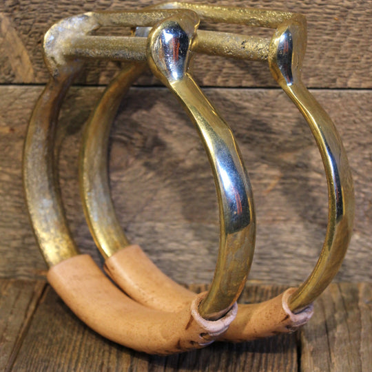Brass Oxbow Stirrups Custom Cowboy Shop
