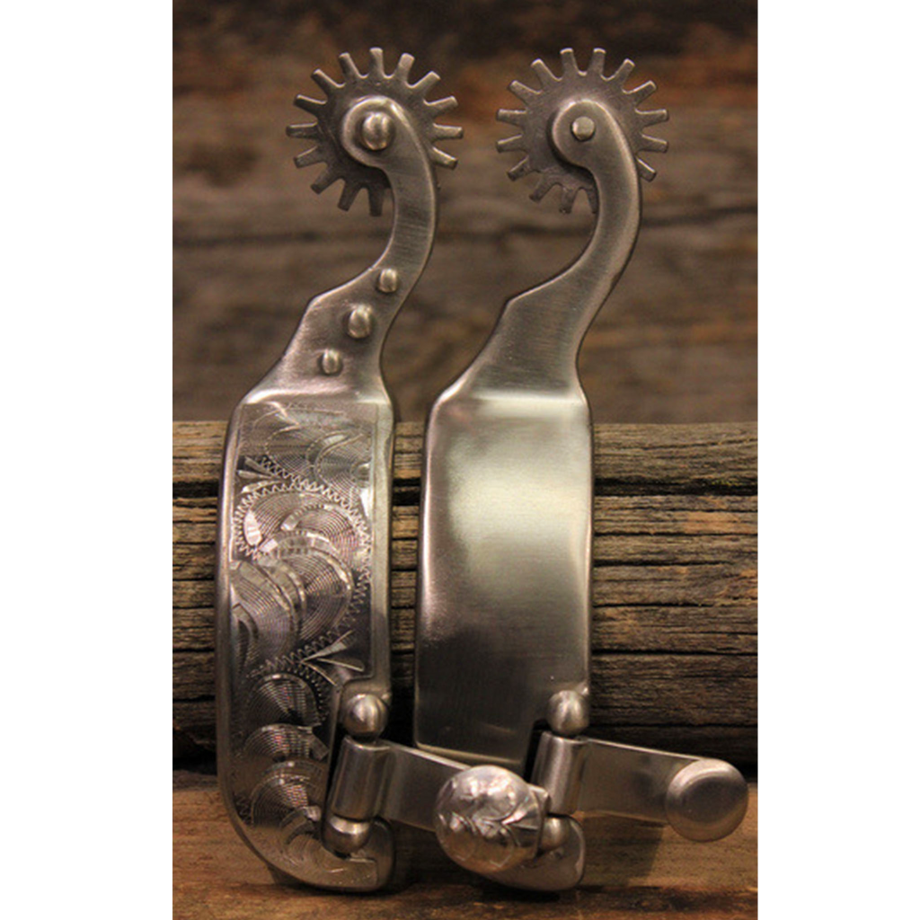 Brushed Steel Spurs – Custom Cowboy Shop - Main Image
