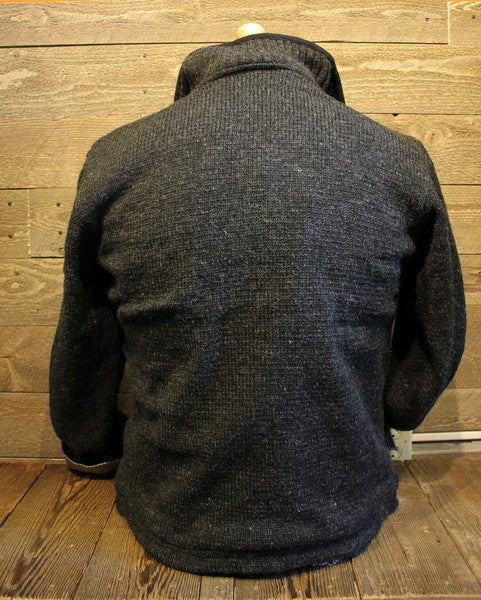 Charcoal Wool Cowboy Sweater