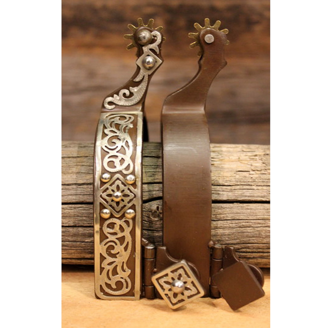 Custom Cowboy Shop - Diamond & Spots Spurs