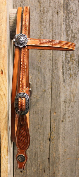 Basket Browband Headstall with JWP Hardware
