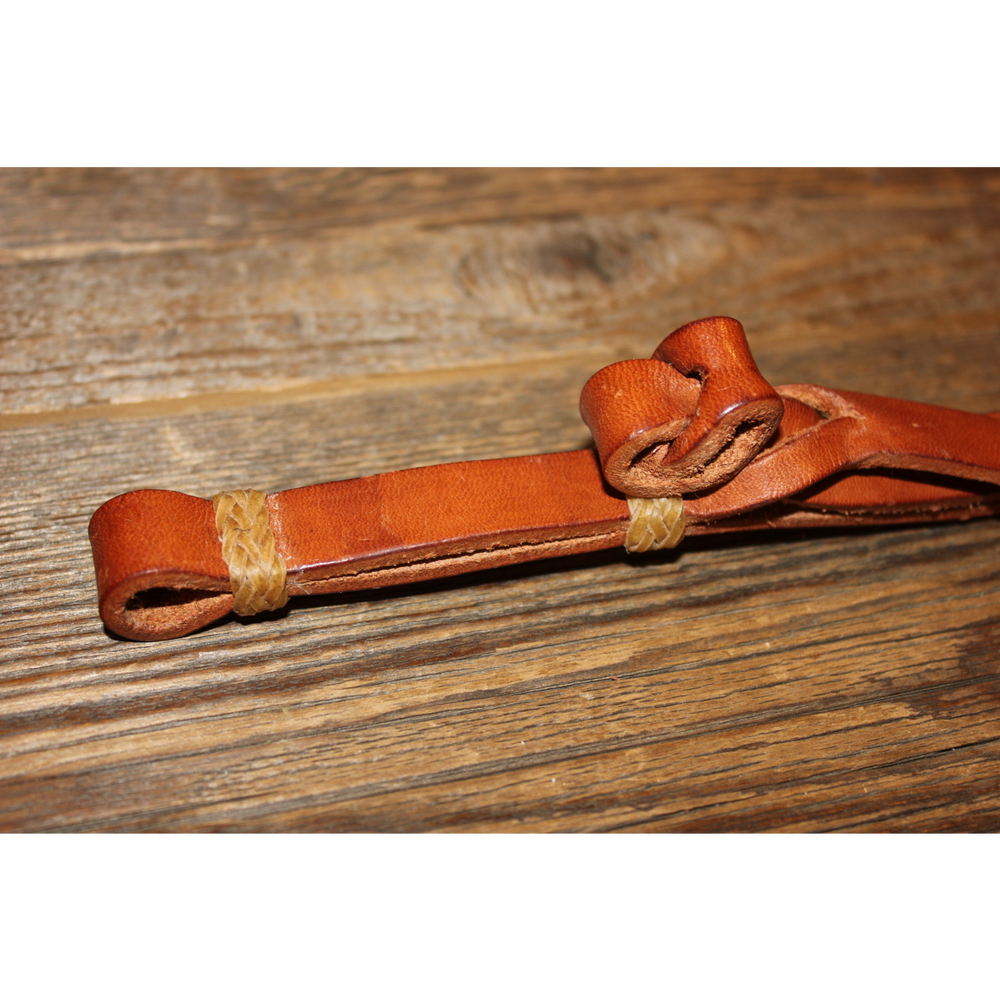 Custom Cowboy Shop - Leather Curb Strap with Button